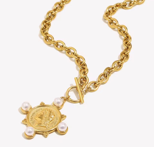 The Jolene: Water Resistant Gold Necklace