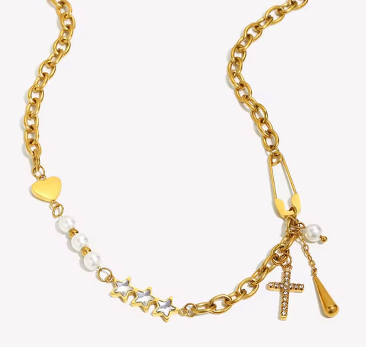 The Eleanor: Water Resistant Gold Necklace
